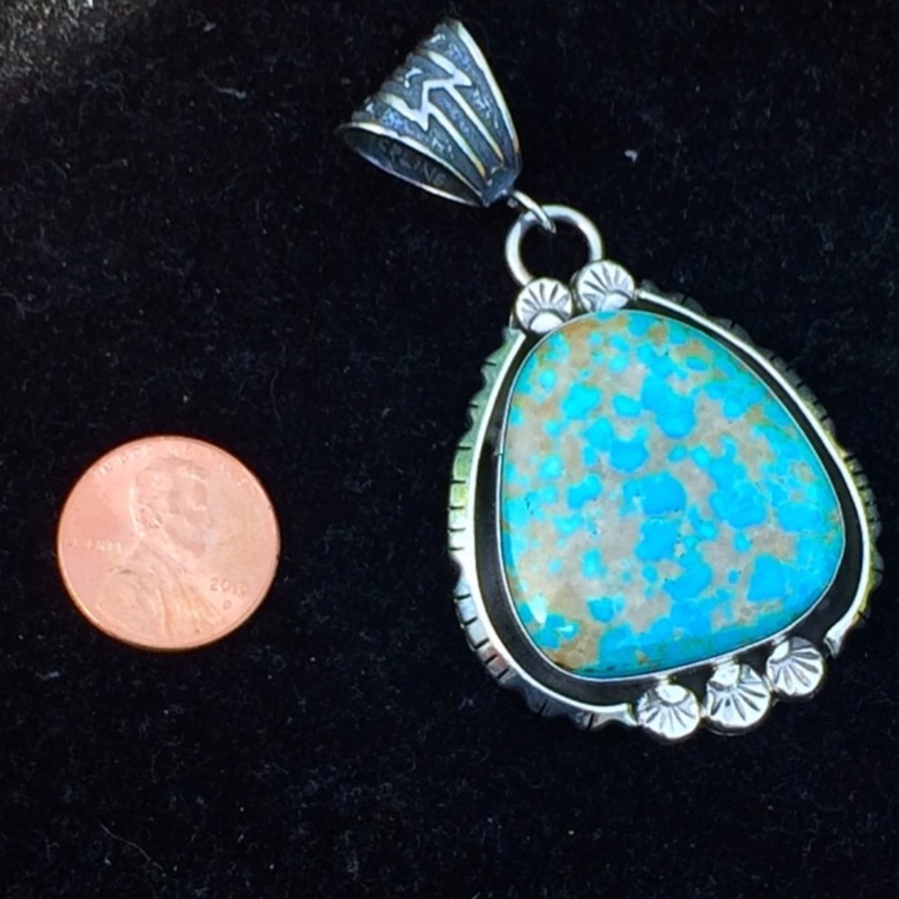 Large turquoise pendant